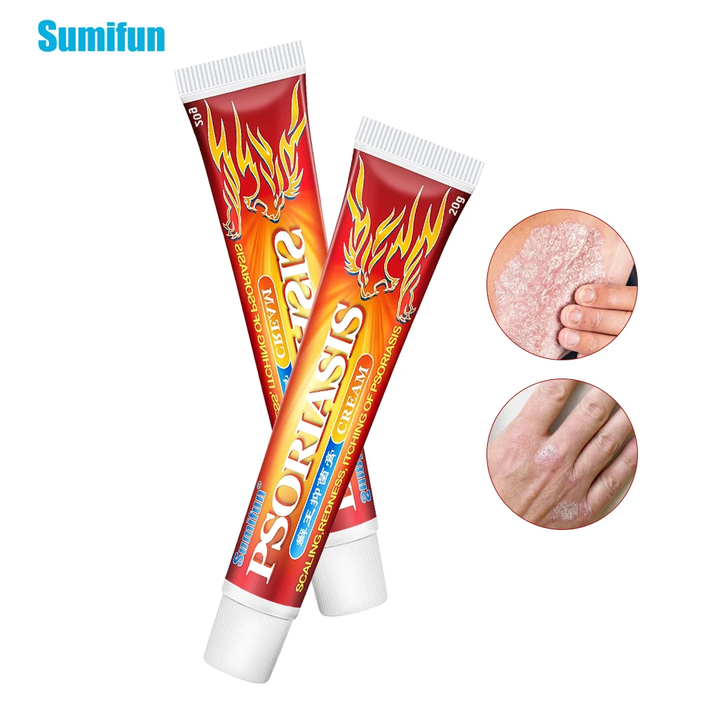 

1Pc 20g Sumifun Skin Psoriasis Cream Treatment Dermatitis Eczematoid Eczema Ointment Anti Itch Antibacterial Skin Care Beauty