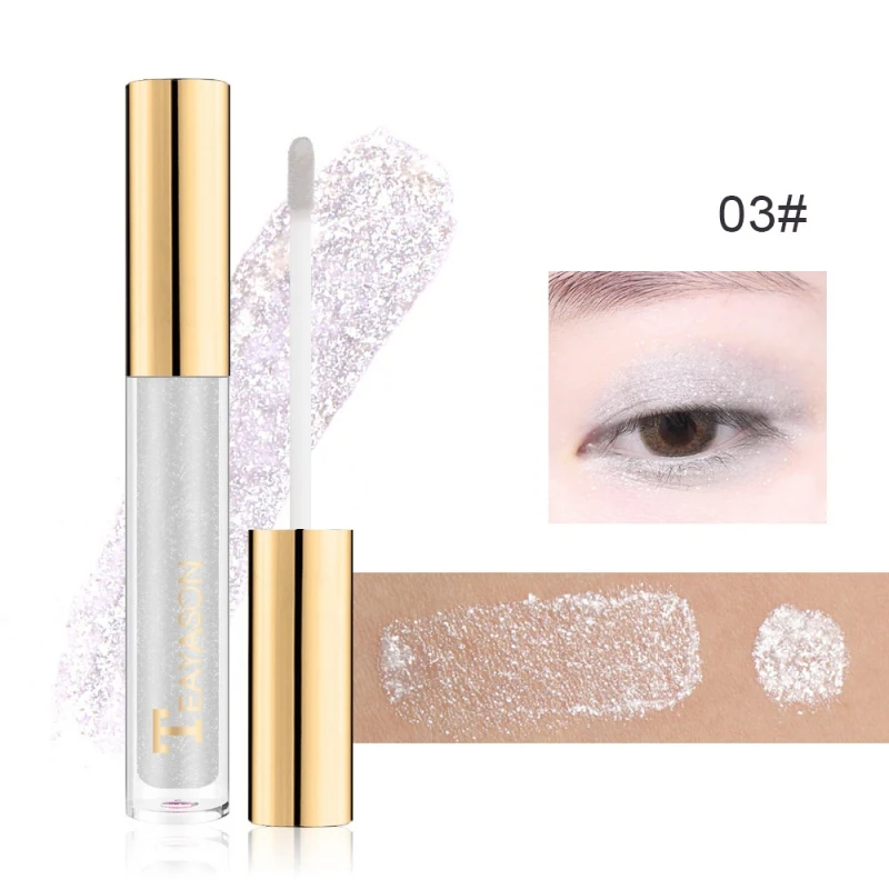 8 Colors Shiny Liquid Eyeshadow Liquid Eye Shadow Makeup Highlight Shimmer Eye Make Up Eye Cosmetic