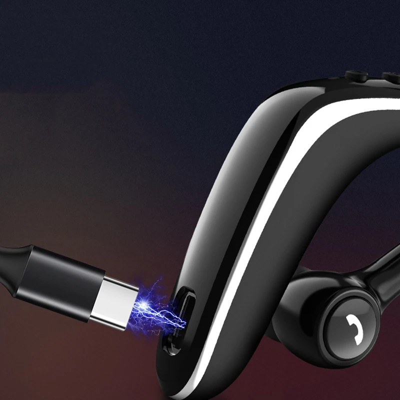 

X01 Wireless Earphone Bluetooth 5.0 Hanging Ear Business Driving Headset HD Mic Waterproof Sports Headphone