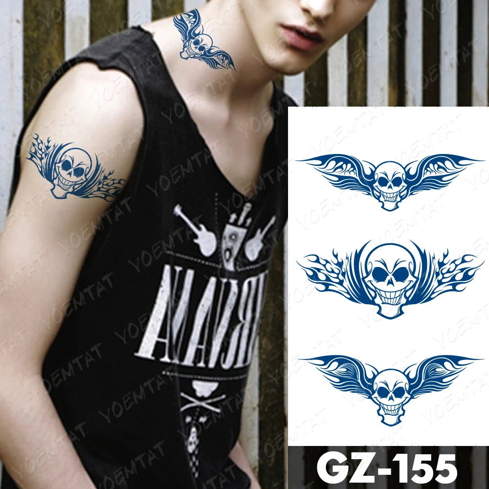 

Juice Ink Tattoos Body Art Lasting Waterproof Temporary Tattoo Sticker Dragon Scorpion Totem Tatoo Wolf Arm Fake Tatto Women Men