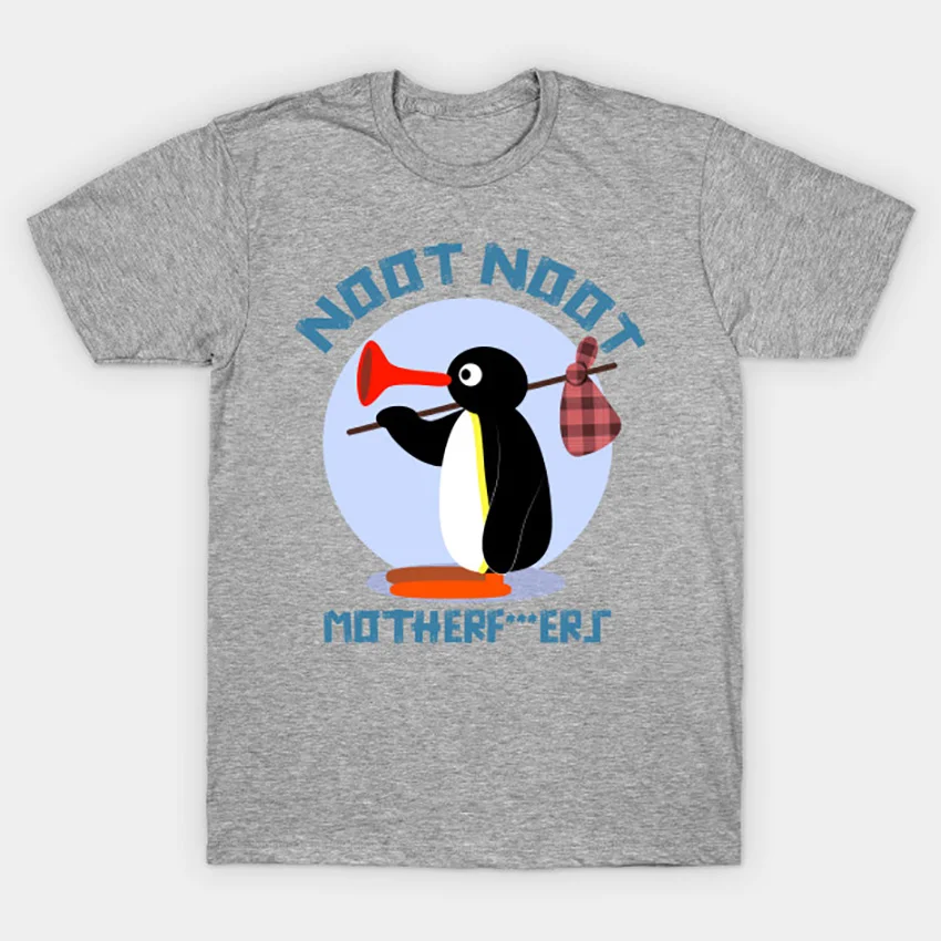 PINGU-NOOT MOTHERF* ERS футболка Pingu футболка meme pingu крутые цитаты поп-культура аниме юмором милый пингвин noot