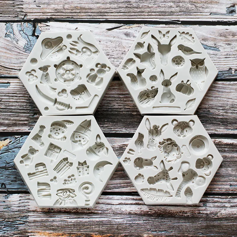 

2021 New Fondant Mold Owlbear Decoration Mold Cup Cake Silicone Molds Kitchen Supplies Baking Tools DIY Handmade Making Template