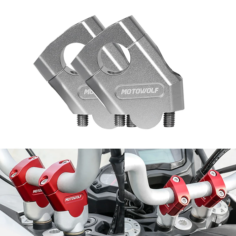 For BMW R850R F800ST R1150R R 850R F 800 ST R 1150 R Motorcycle Handlebar Riser Bar Mount Handle Clamp Red Silver Black