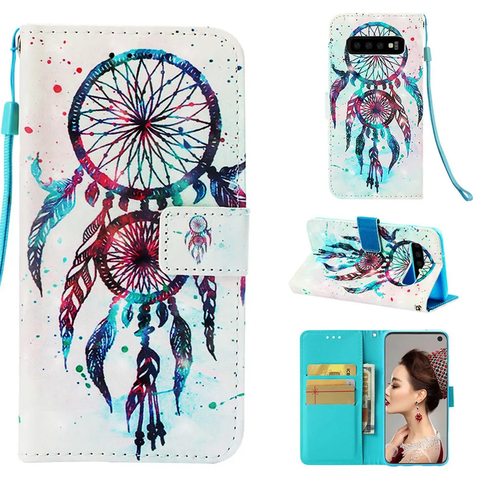 Совы бабочки чехол-портмоне с откидной крышкой для Samsung Galaxy S20 ультра M11 M31 M80S A01 A11