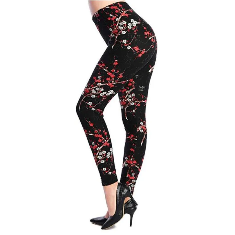 

Leggings estampados con dibujos animados para mujer, pantalones de fiesta de noche, 9 estilos, elastico alto, punk rock
