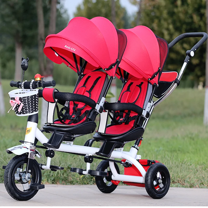 Детский трехколесный велосипед двухколесная детская велосипедная коляска