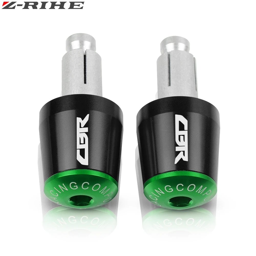 Black Green Для honda CBR 250 150 600 929 954 RR CBR 650F 600RR CBR 1000RR руль мотоцикла, аксессуары ручной рукоятки «Грипсы» рожки руля Кепки - Цвет: Black Green