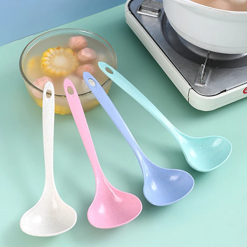 

Подвесная ложка для супа с длинными ручками, противотемпературные кухонные инструменты для приготовления пищи GRSA889