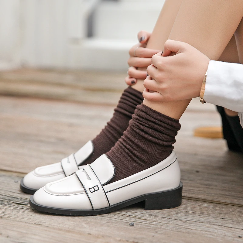 Туфли оксфорды женские из натуральной кожи роскошная брендовая Повседневная