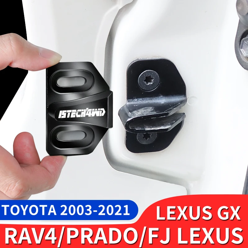 Для Toyota Prado 150 RAV4 замок задней двери Cruiser FJ Lexus GX замок для багажа ударопрочный противоударный звуковой аксессуар Аксессуары для модификации Prado Lc150 2010-2022 - изображение