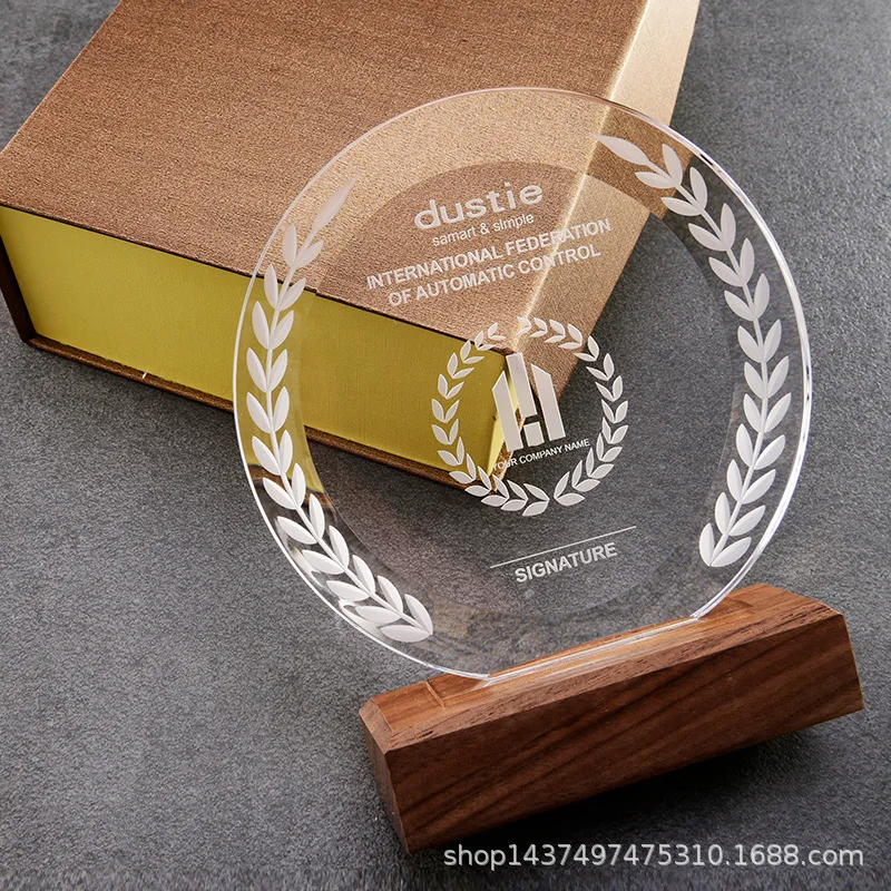 Хрустальная чашка изготовленная на заказ медаль индивидуальный хрустальный