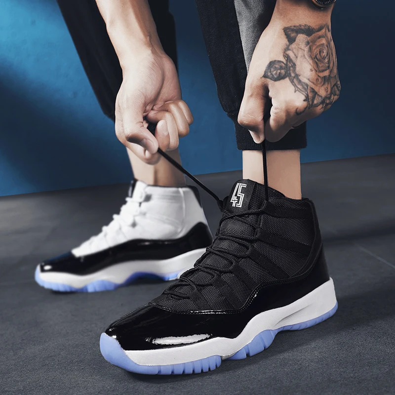 

2020 Men's Sneakers High-top Autumn Basketball Cushion Shoes Men Mans Footwear Outdoor Breathable Zapatillas Hombre Scarpe Uomo