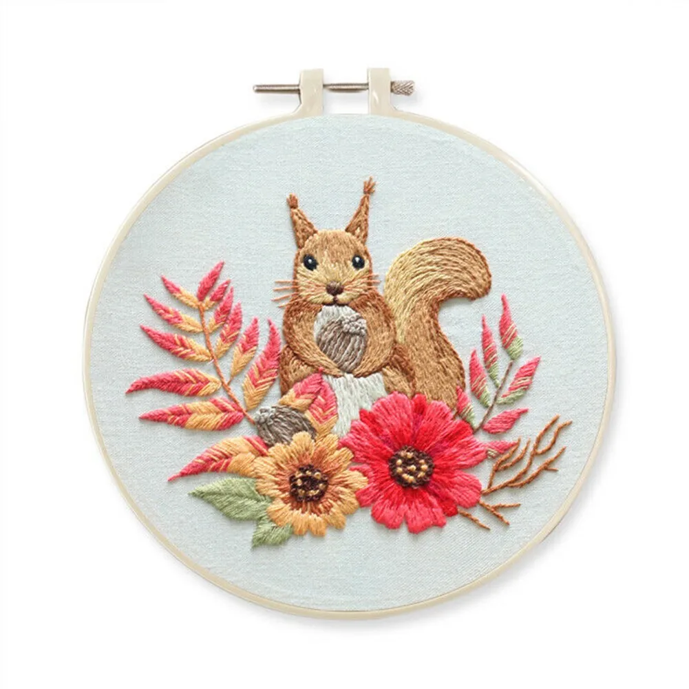 

Embroidery Cross Stitch Kit Set For Beginners-Handmade Embroidery DIY Craft Embroidery Kit DIY Sewing Craft Needlework Tools