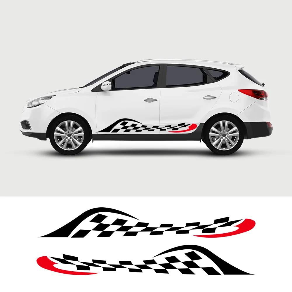 

Universal Side Skirt Car Door Sticker Decal Automobiles Auto Accessories