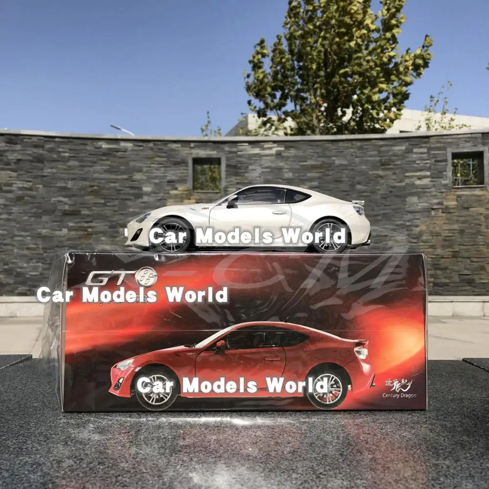 Литая под давлением модель автомобиля век Дракон GT86 GT 86 1:18 (белый) + маленький