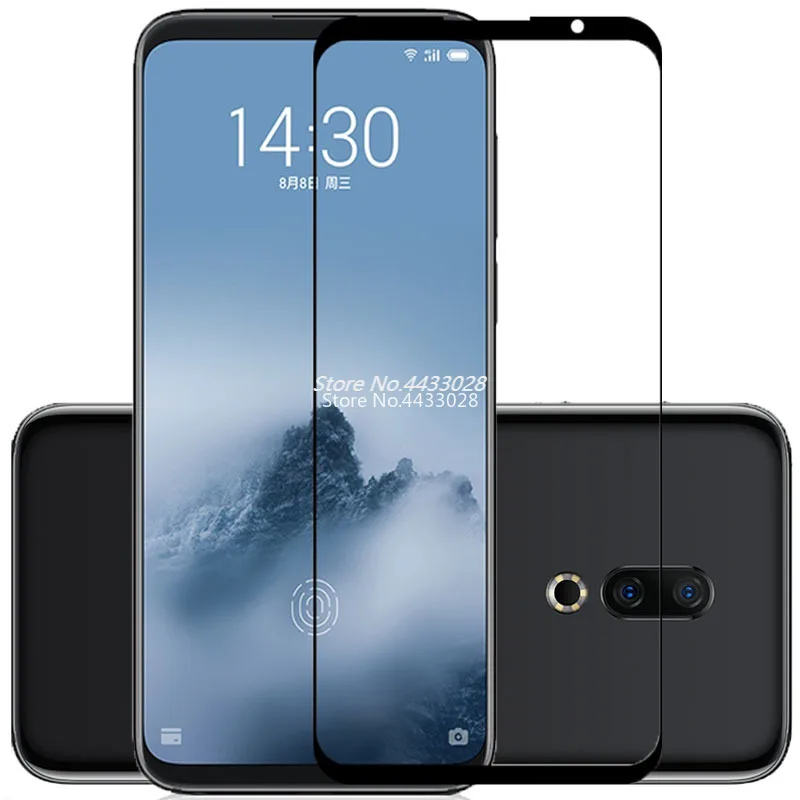 

Закаленное стекло 9H с полным покрытием для Meizu 16 th 17 Pro, защита экрана с полным клеем для Meizu 16th 17 Pro, зеркальное стекло