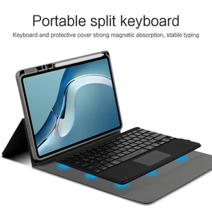 Case For HUAWEI MatePad Pro 12.6" 2021 5G WGR-AN19 WGR-W09 L09 Tablet
Bluetooth Keyboard Protective Cover PU Leather Case Shell