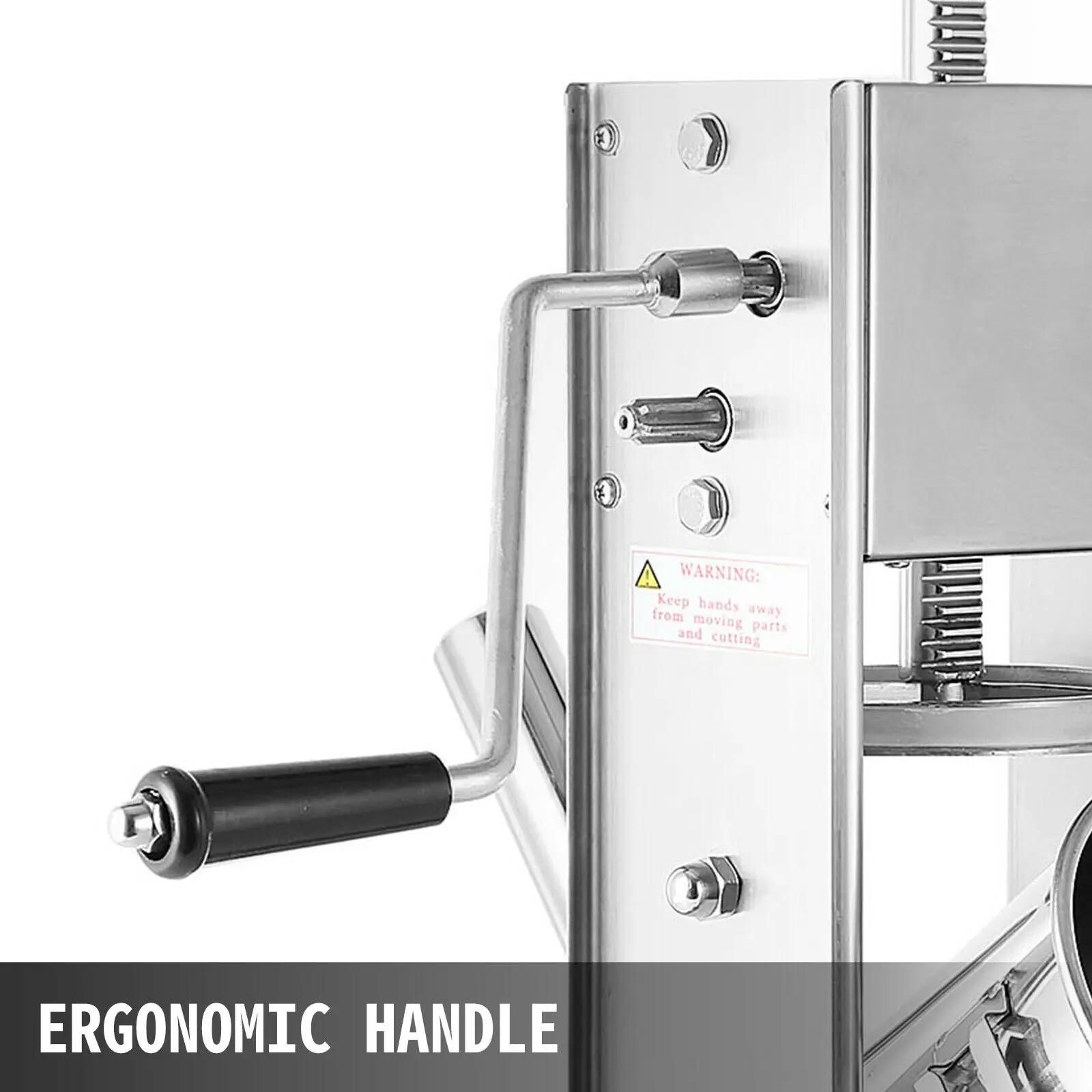 

L Sausage Filler Stuffer Vertical 304 Food Grade Stainless Steel Salami Maker Commercial Grade Restaurant Meat Filler-2 Speeds