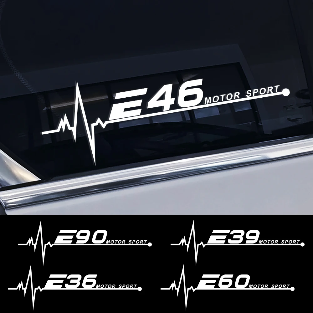 Наклейки на боковое окно автомобиля для BMW E46 E90 E91 E60 E39 E36 E87 E92 E30 E34 E61 E62 E93 Auo 2 шт. 20*7