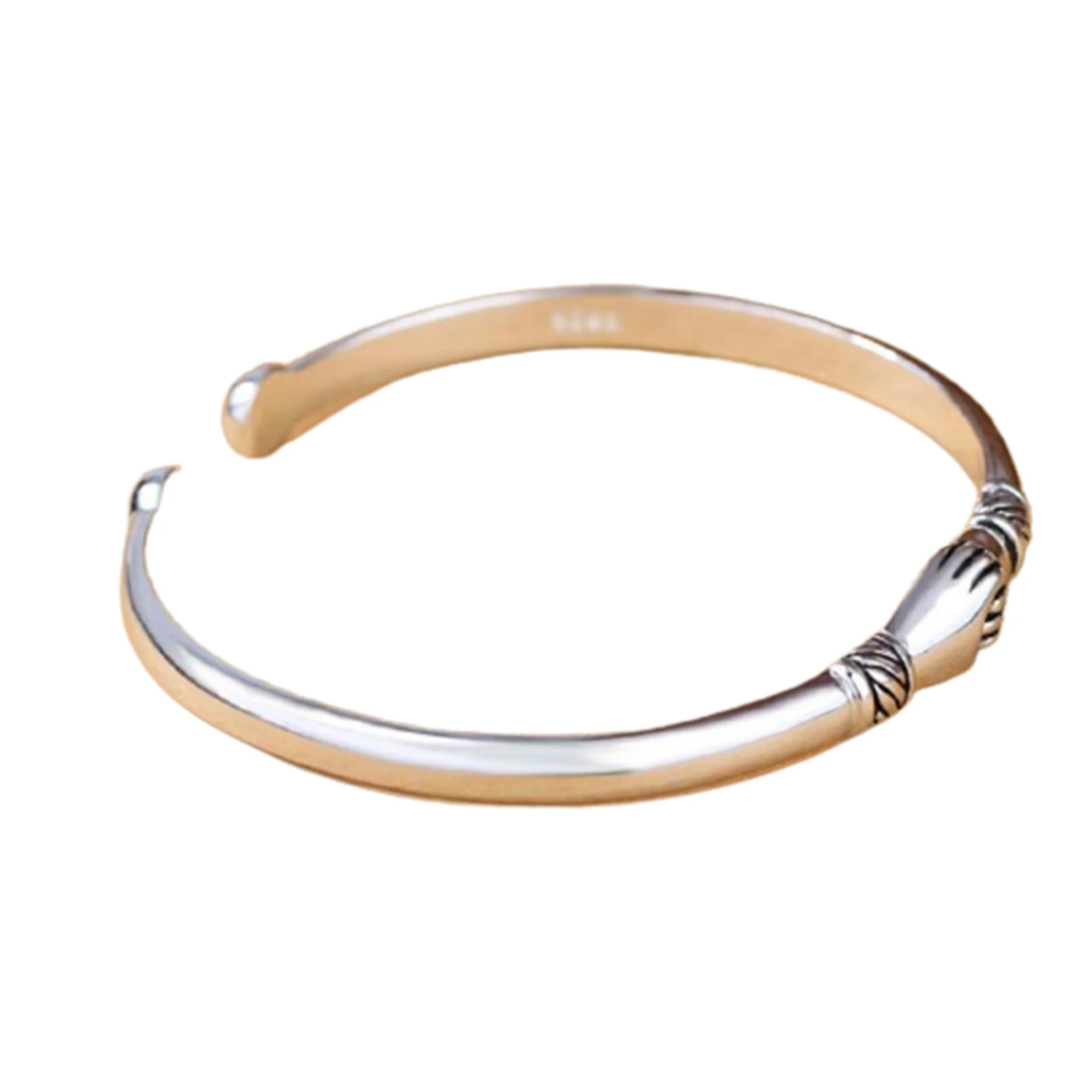 

2021 Friends Forever Bangle Sterling Silver Vintage Hand by Hand Bracelet Open Hand Chain for Couple Friends ENDQ