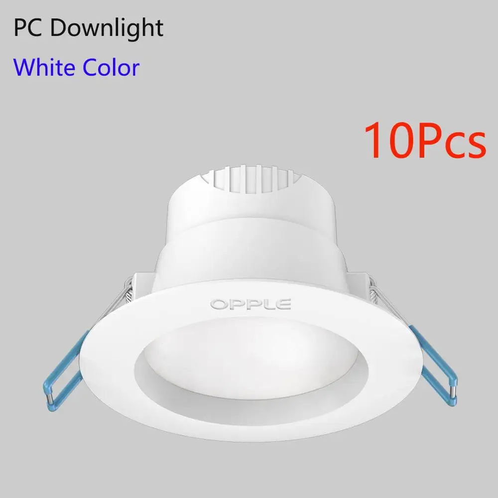 white color 10pcs Xiaomi Opple светодиодный светильник 3 Вт угол 120 градусов светильник ing белый светильник и теплый потолочный встраиваемый светильник для дома и офиса - Цвет: white color 10pcs