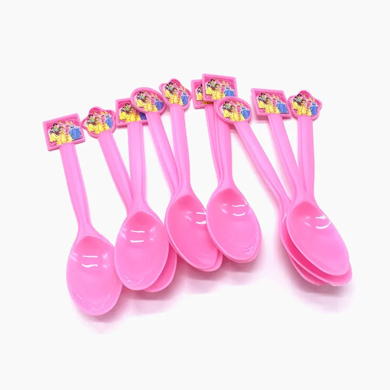 Белоснежная принцесса одноразовые вилки товары для дня рождения украшение