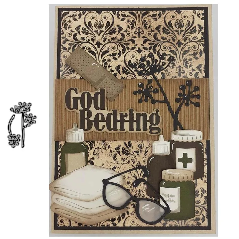 

JC Flower Branch Metal Cutting Dies for Scrapbooking 2020 New Die Cut Card Make Stencil Craft Handmade Tools Mold Mould Model