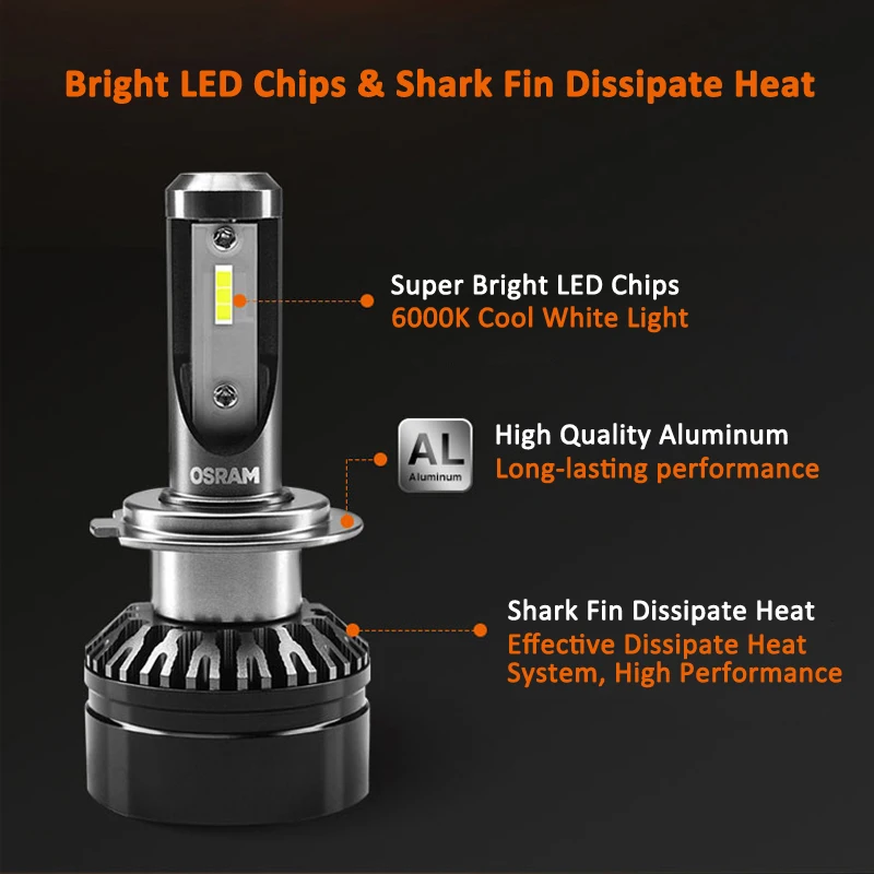 Лампа Ксеноновая OSRAM СВЕТОДИОДНЫЙ расклинивающий HL XLZ по Pro H1 H4 H7 H8 H11 H16 9003 9005 9006 9012