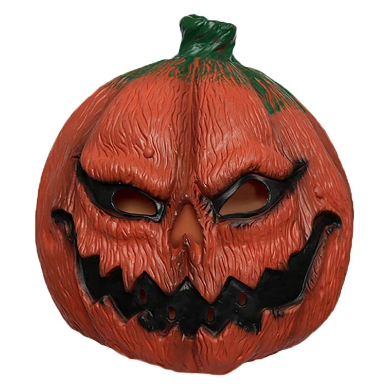 Маска-тыква страшная латексная маска на всю голову необычное платье Новинка