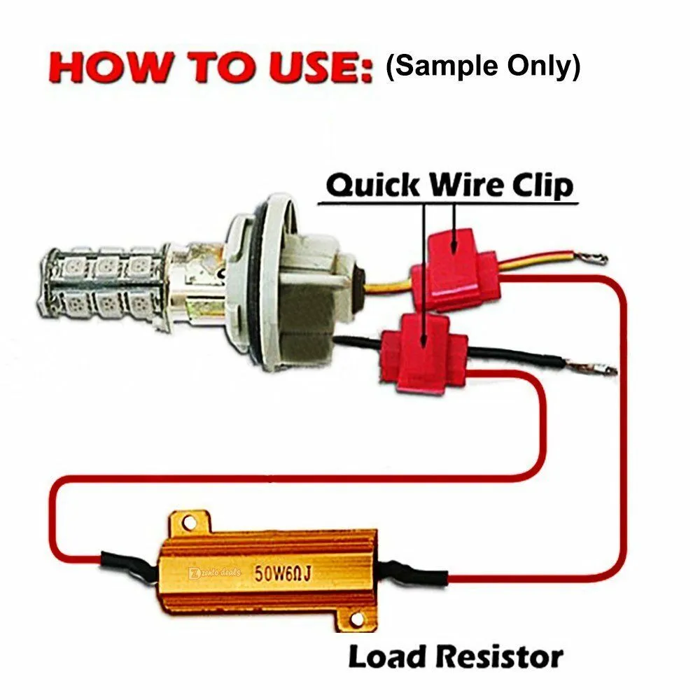 

Error Free Load Resistors Fix Fog Light Hyper Flash Turn Signal 4pcs 50W