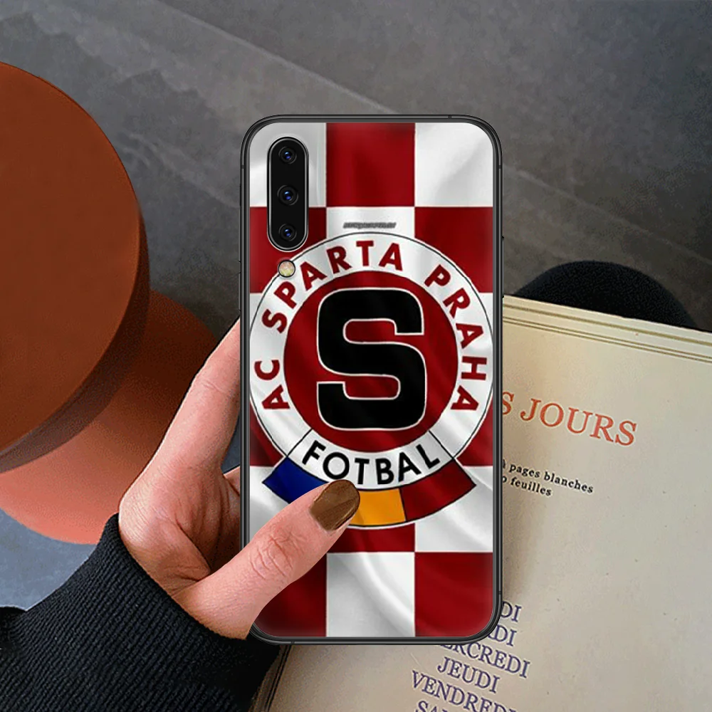 

SPARTA PRAHA Football Phone Case For Samsung Galaxy A 3 5 7 8 10 20 20E 21S 30 30S 40 50 51 70 71 black Bumper Luxury Cover