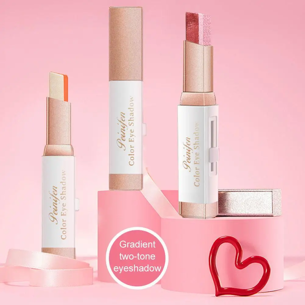 

Two-color Eye Shadow Stick Gradient Eye Modification Eye shadow Lazy Eye Shadow Stereo Stick Pen Y8T7