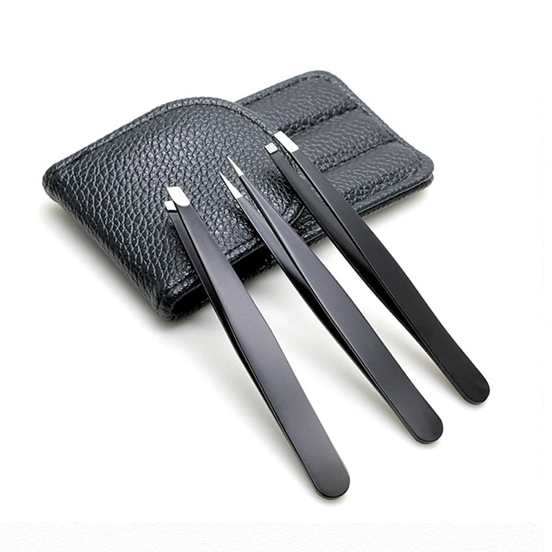 3 шт./компл. Нержавеющая сталь для бровей Пинцет из нержавеющей стали волосы