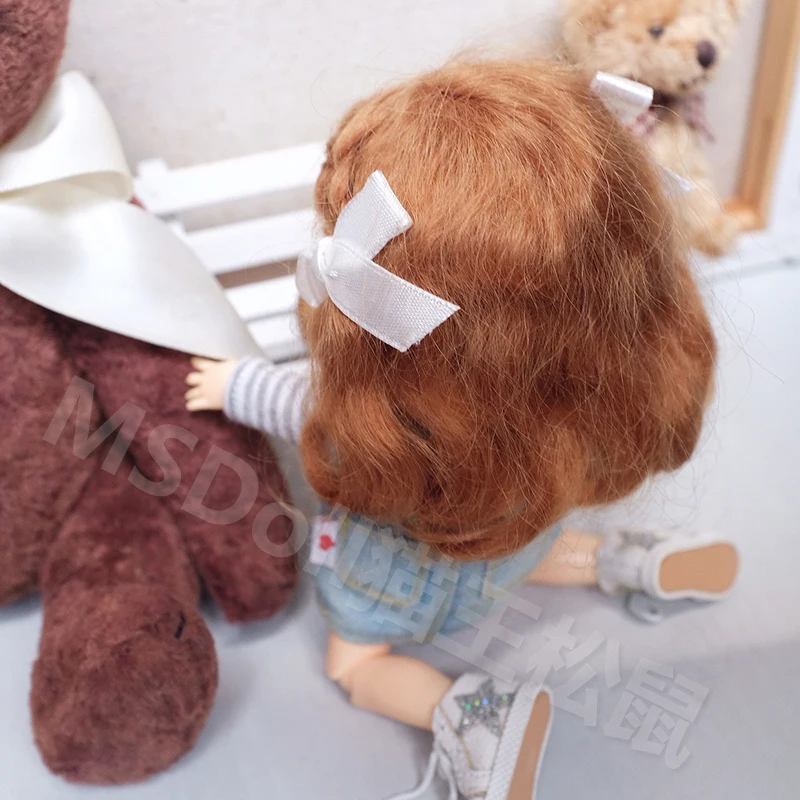 1/8 парик для куклы OB11 глиняная кукла кукол аксессуары шарнирный/SD ручной работы