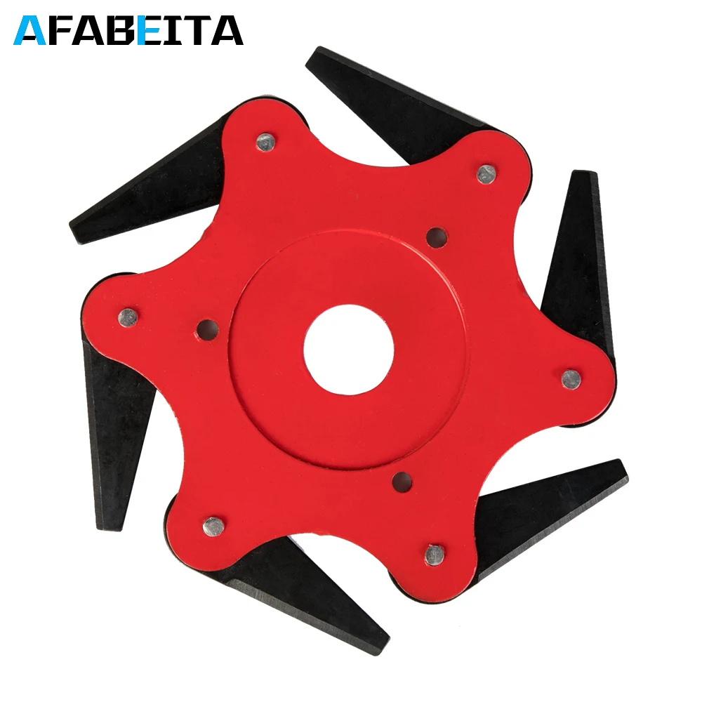 6 Зубцов резак лезвие триммер стальной головка металлические лезвия 65Mn садовая