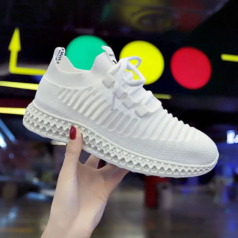 

2021 Hot Sale Breathable Sport Sneakers Women's Leisure Breathable Air Mesh Outdoor Fitness Running Shoes Zapatillas Mujer Cheap