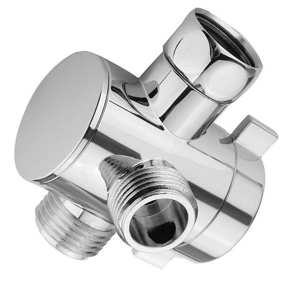 

Showerhead Hose Splitter 1/2 3-Way Plated Shower Tap Adapter Plastic Universal Bathroom Tube Connector Faucet Valve Accessories
