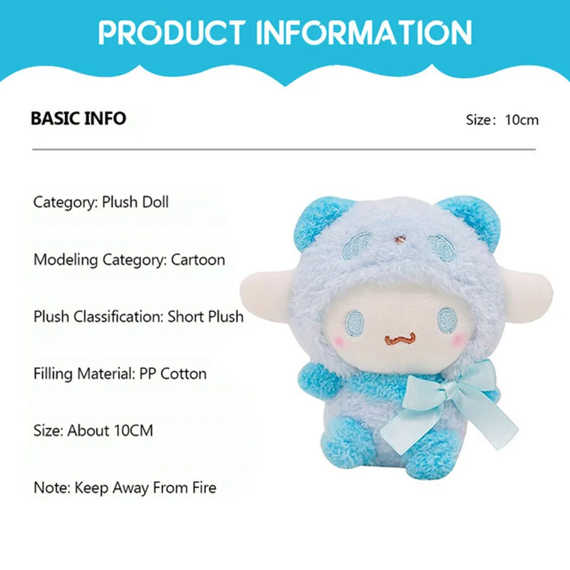 Плюшевая игрушка Sanrio Melody Cinnamoroll Kt Cat Purin Dog 10 см | Игрушки и хобби