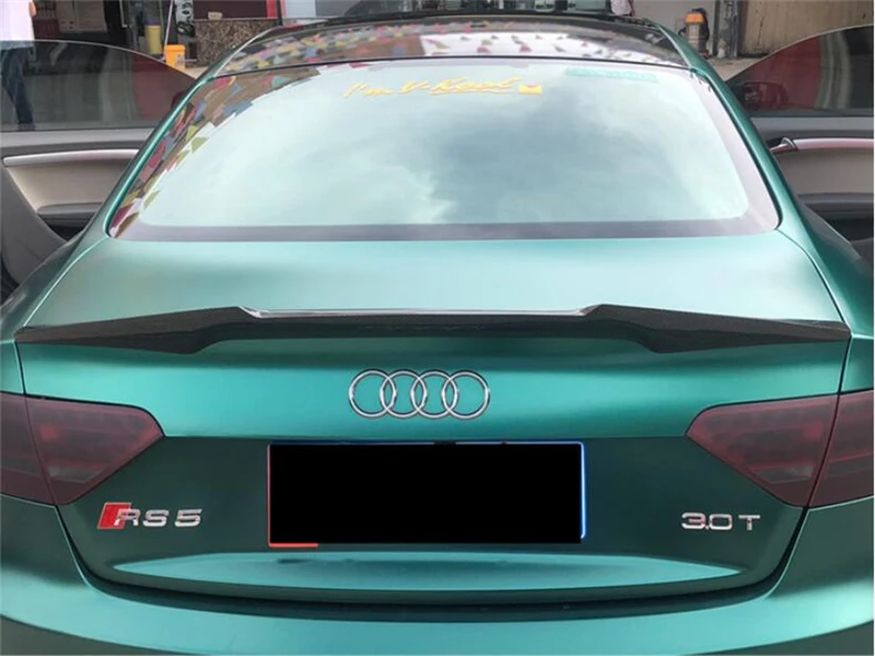 Carbon Fiber Spoiler For AUDI A5 S5 RS5 B8 2008 2009 2010 2011 Sportback Coupe Wing Lip Spoilers High Quality M4 Car Accessories |