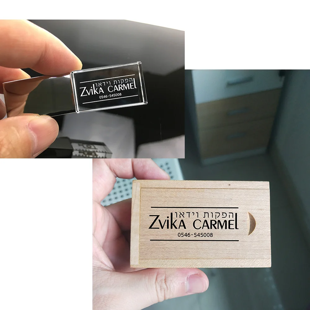 Кристалл заказной логотип Usb флэш накопитель USB 3 0 32GB с деревянной коробкой| |