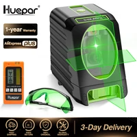 huepar self leveling green beam cross line laser levelhuepar digital lcd laser receiverhuepar safety laser enhancement glasses