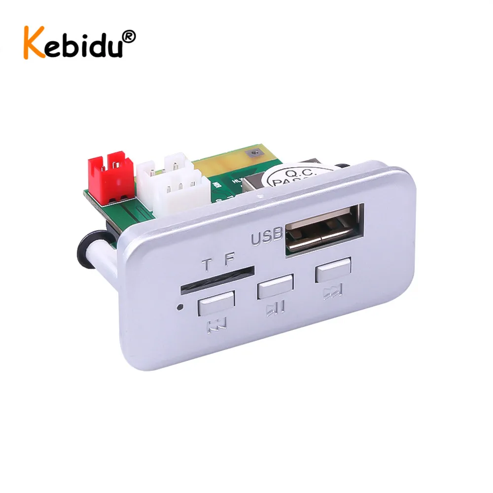 Миниатюрный беспроводной декодер Kebidu 12 В Bluetooth 5 0 аудио модуль MP3 WMA WAV музыкальный