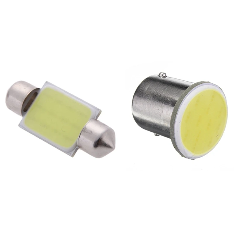 

3 Вт монолитный блок светодиодов для салона автомобиля потолочный светильник лампа 36 мм белый 12 В постоянного тока с 2x1156 BA15S монолитный блок ...