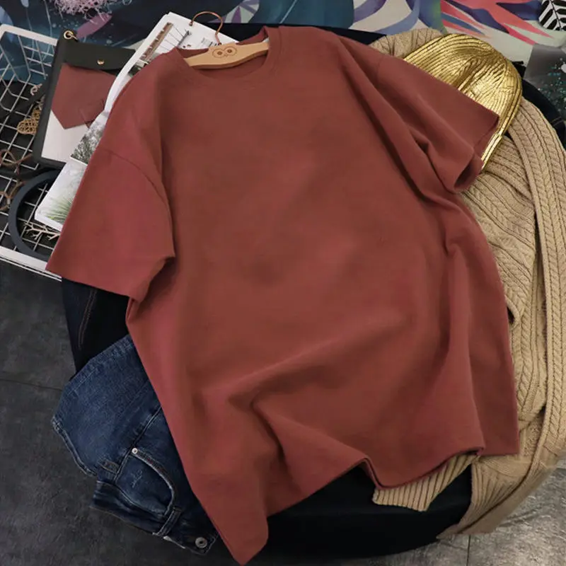 Свободная футболка женская в стиле знаменитостей | Женская одежда