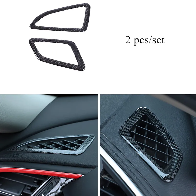 I Наклейки для салона автомобиля из углеродного волокна, Накладка для Honda Civic 10th Gen, автомобильные декоративные аксессуары - Название цвета: I