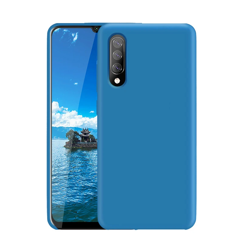 Чехол для samsung A50, высококачественный мягкий силиконовый защитный чехол для samsung Galaxy A10 A20 A30 A50 A70, чехол на заднюю панель - Цвет: Небесно-голубой
