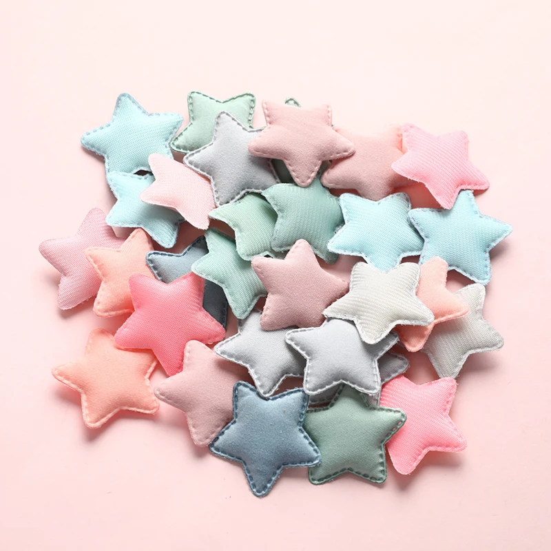 

30pcs Star Pads Patches Appliques Clothes Sewing DIY Hair Clip Accessories
