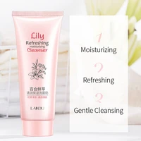 lily foam facial cleanser deep cleansing pores blackhead moisturize moisturizing makeup remover face washing skin care products