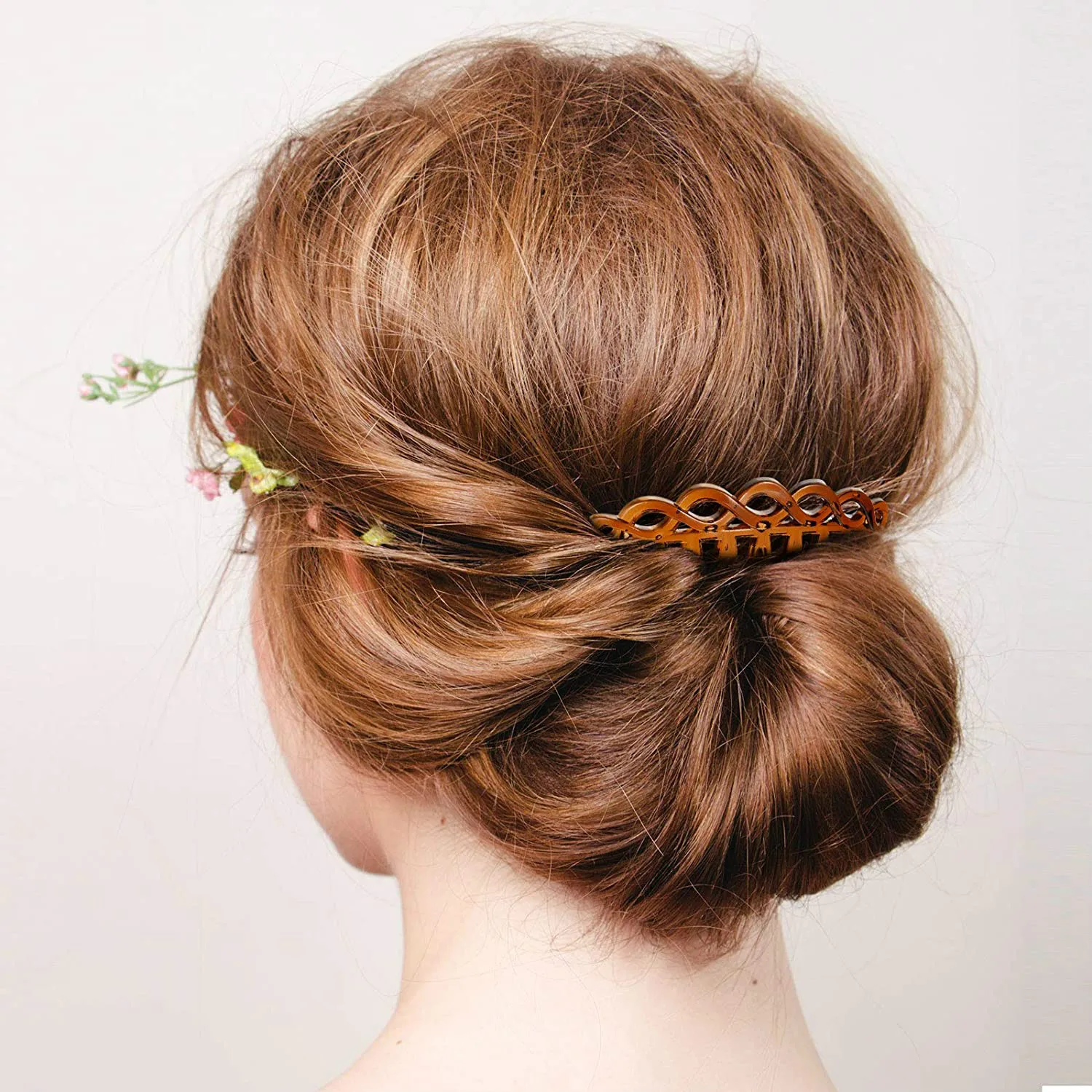 

12pcs Plastic French Hair Side Combs Straight Teeth Hair Clip Comb Tortoise Side Comb Bridal Wedding Veil Comb Hair Accessories