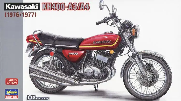 1/12 Kawasaki KH400-A3/A4 мотоцикл Diy сборный автомобиль модель 21720